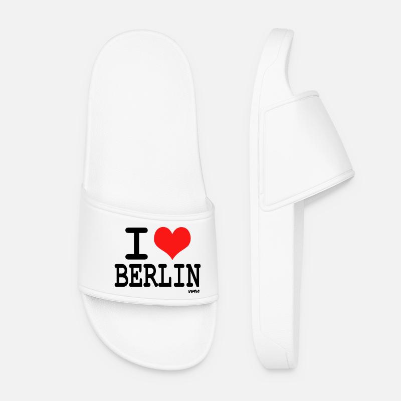 i love berlin by wam - Women’s Pool Sliders - white
