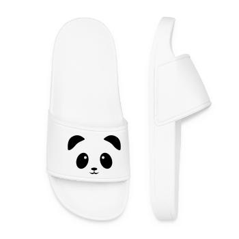 Panda Face - Women’s Pool Sliders - white - Front