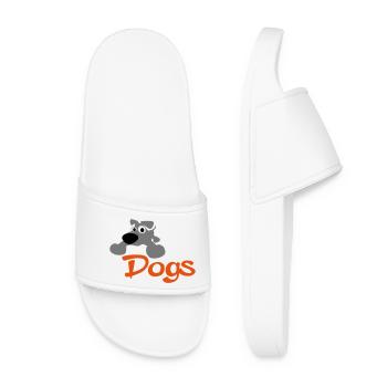 dog - Women’s Pool Sliders - white - Front