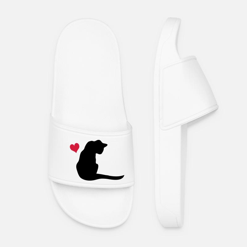 Katze - Frauen Badelatschen - Weiß