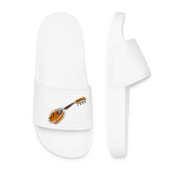 Akustische Mandoline im Skizzenstil - Frauen Badelatschen - Weiß - Vorne