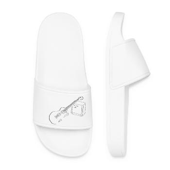 Electric guitar - Women’s Pool Sliders - white - Front