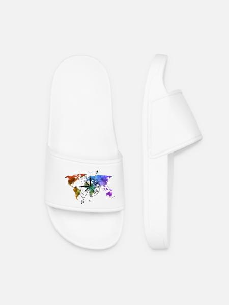Globetrotter Compass - Women’s Pool Sliders - white