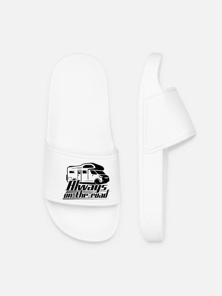 Always On The Road - Camper - Frauen Badelatschen - Weiß