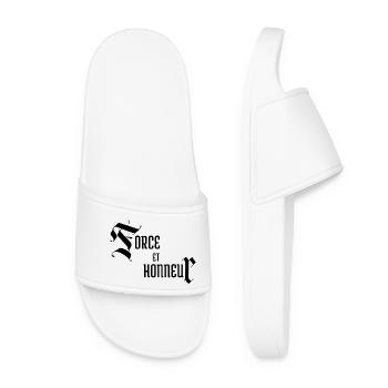 Force et Honneur - Claquettes Femme - blanc - Devant