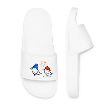 Sparrow, Sun, Spring - Women’s Pool Sliders - white - Front