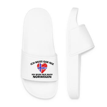 Norwegen - Frauen Badelatschen - Weiß - Vorne