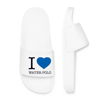 I LOVE WATER POLO Wasserball - Women’s Pool Sliders - white - Front