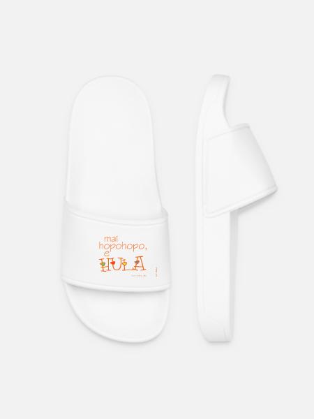Mai hopohopo e hula - Women’s Pool Sliders - white