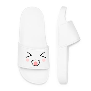 Kawaii Face Kawaii Costume Kawaii - Women’s Pool Sliders - white - Front