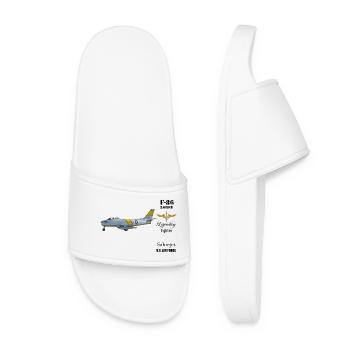 F-86 Sabre - Women’s Pool Sliders - white - Front