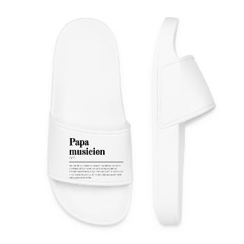 Papa Musicien - Claquettes Femme - blanc - Devant