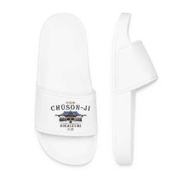 Japan Chuson-ji, Buddhist temple, Hiraizumi - Women’s Pool Sliders - white - Front