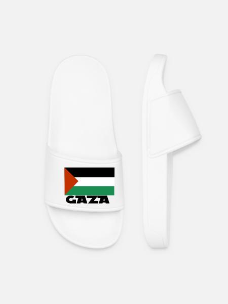 palestine1234 - Claquettes Femme - blanc