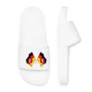Vaggen traversa la Basse-Saxe - Claquettes Femme - blanc - Devant