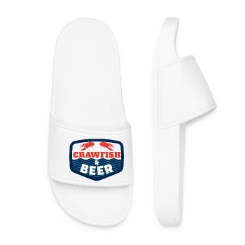 Crawfish & Beer – Maritime Delight - Women’s Pool Sliders - white - Front