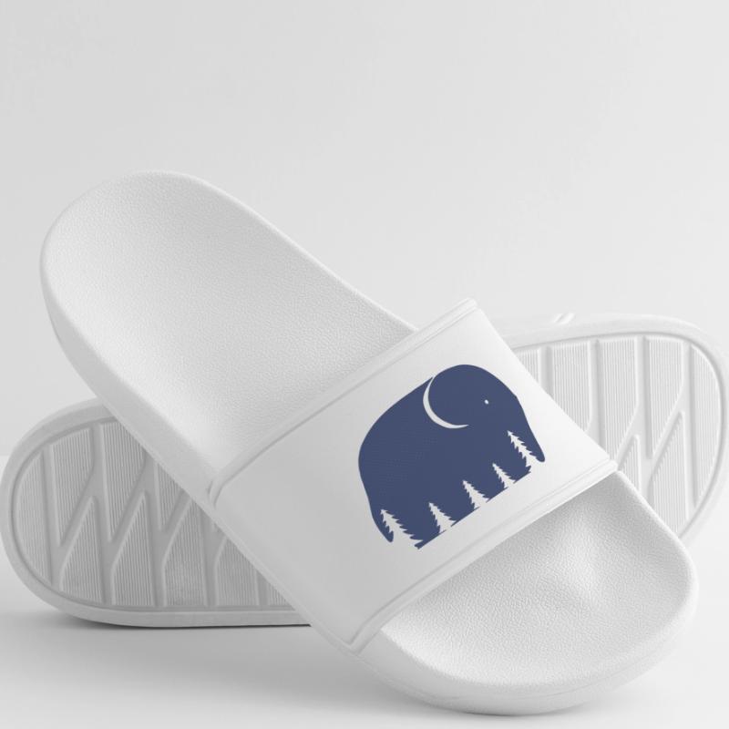 Ein Elefant oder ein Wald in dieser Fun Optical Illusi Frauen Badelatschen