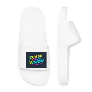 Chase Your Vision Not Your Competition - Women’s Pool Sliders - white - Front