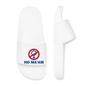 no ma'am - Women’s Pool Sliders - white - Front