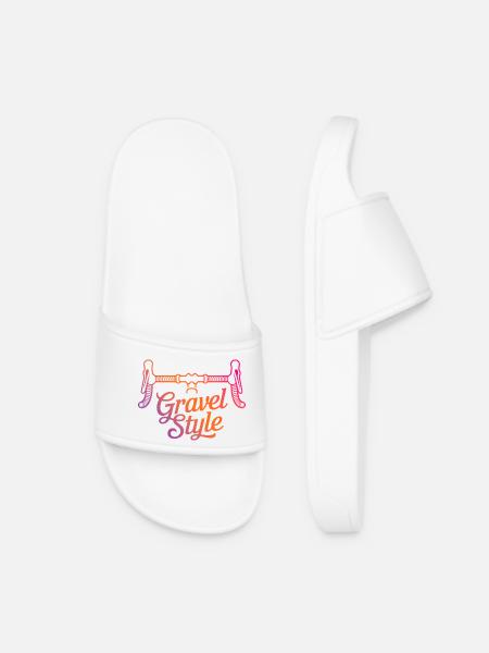 Gravel style - retro gravel bike handlebar - Women’s Pool Sliders - white
