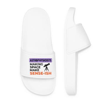 Astrophysicists Making Space Sense  - Women’s Pool Sliders - white - Front