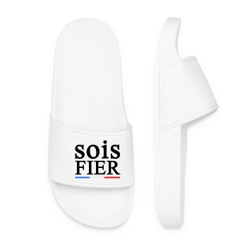 FIER 1 - Claquettes Femme - blanc - Devant