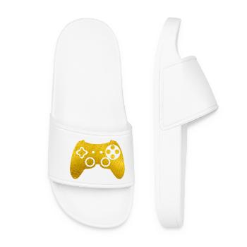 Golden Gamepad - Women’s Pool Sliders - white - Front