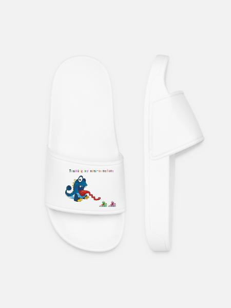 Training My Monsters - Women’s Pool Sliders - white