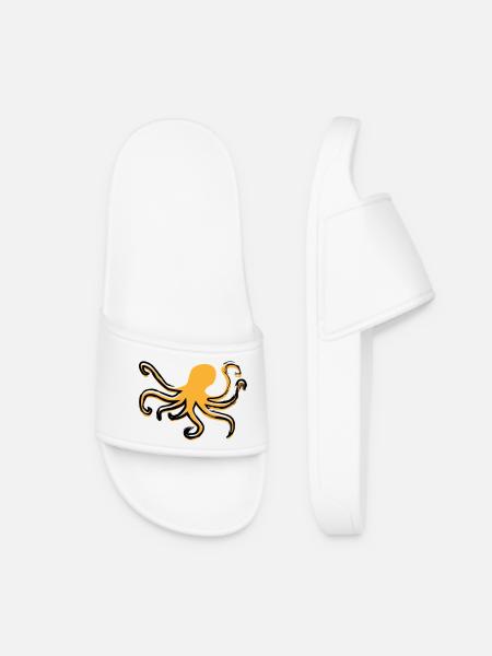 Octopus Style - Women’s Pool Sliders - white