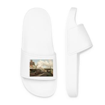 Ère de la vapeur Kingscote - Claquettes Femme - blanc - Devant