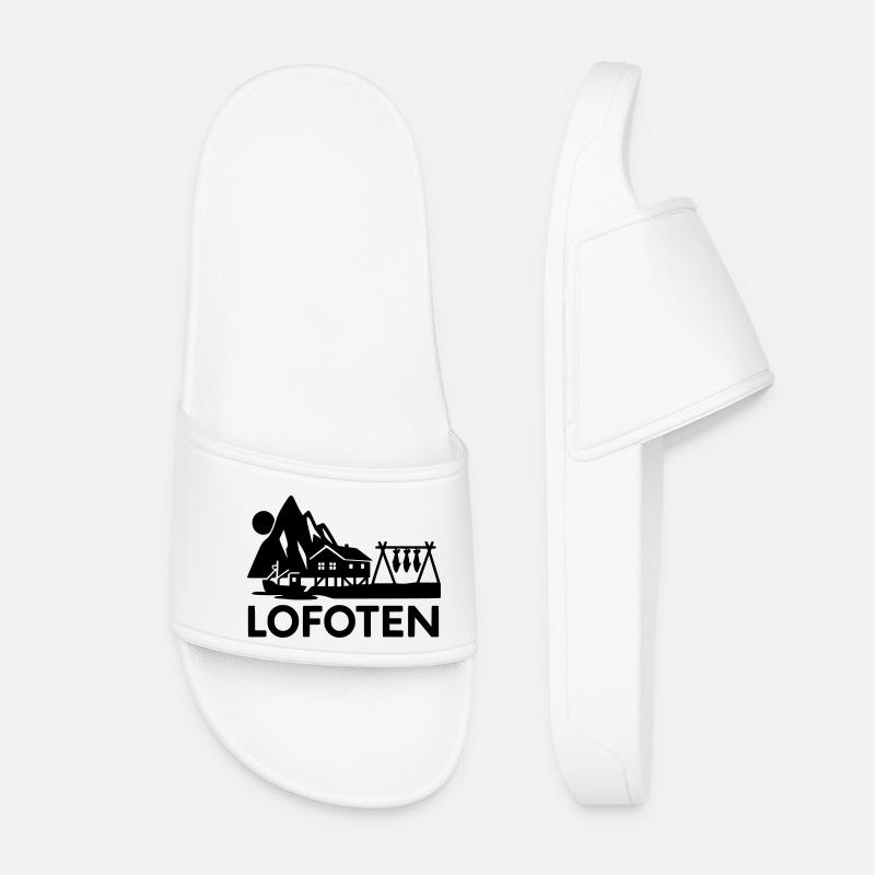 lofoten silhouette - Frauen Badelatschen - Weiß