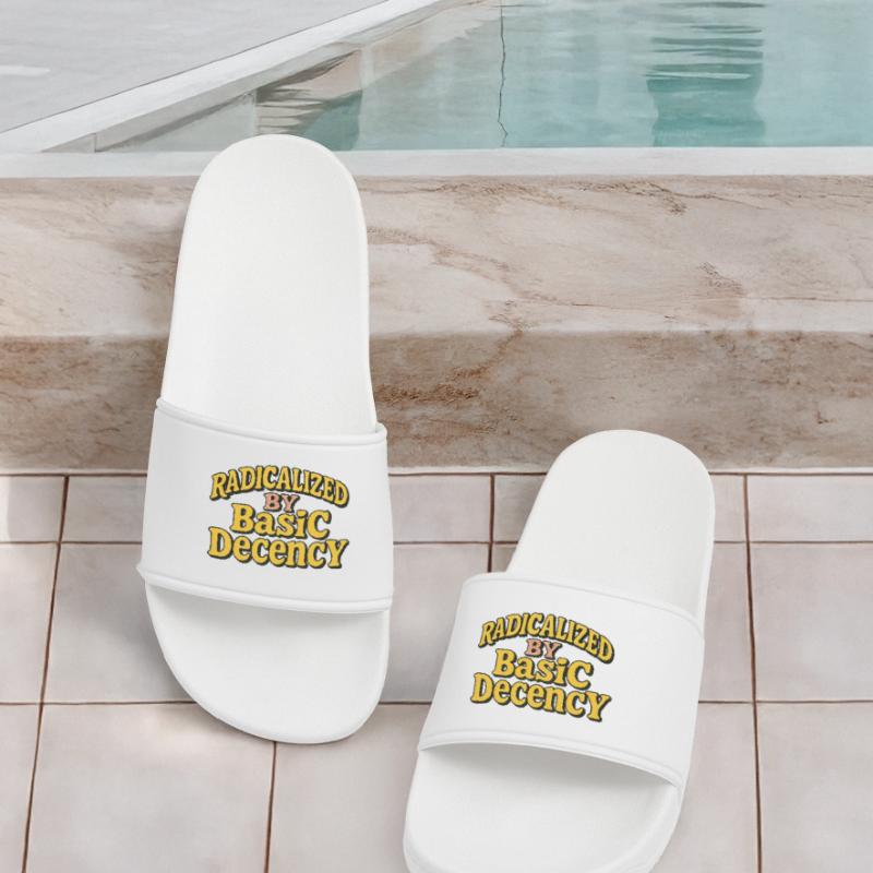 Radicalized by Basic Decency Women’s Pool Sliders