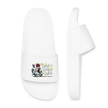 Going to Hendl This Graffiti Denglisch Spruch - Women’s Pool Sliders - white - Front