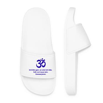 Om Symbol Self-Confidence Now - Women’s Pool Sliders - white - Front