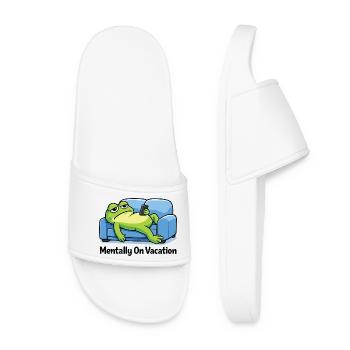 Funny Frog Meme  - Claquettes Femme - blanc - Devant