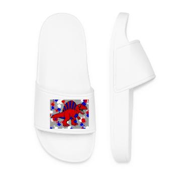 Spinosaurus dino - Women’s Pool Sliders - white - Front