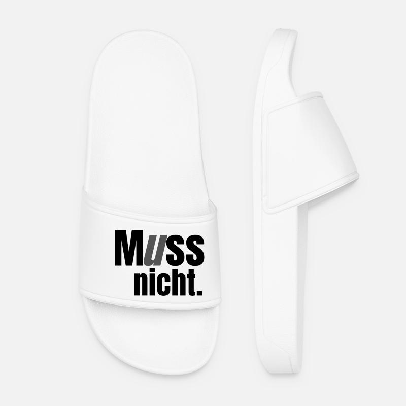 Muss nicht - Frauen Badelatschen - Weiß