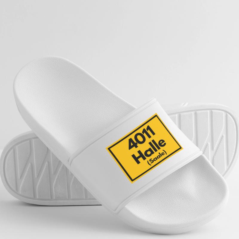OLD POSTCODE POSTCODE RETRO 4011 HALLE (SAAALE) Women’s Pool Sliders