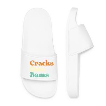 Cracks Dots Bams Mahjong Tiles Lover - Women’s Pool Sliders - white - Front