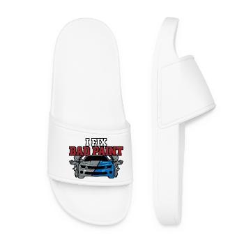 Car Body Workshop Car Body Technician - Women’s Pool Sliders - white - Front