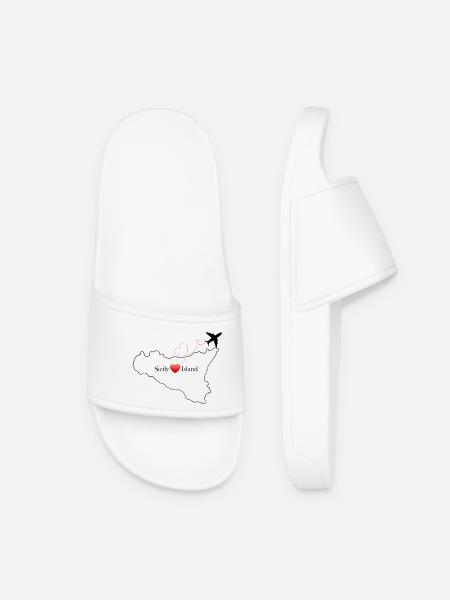 Sicily Island - Women’s Pool Sliders - white