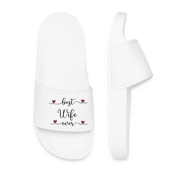 Best wife - Women’s Pool Sliders - white - Front