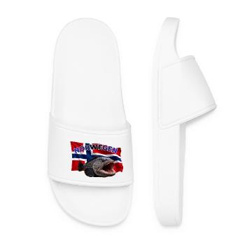 Steinbeisser Angeln Norwegen - Frauen Badelatschen - Weiß - Vorne