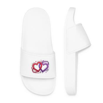 Intricate heart duets - Women’s Pool Sliders - white - Front