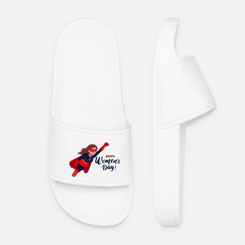 International Women's Day - Women’s Pool Sliders - white