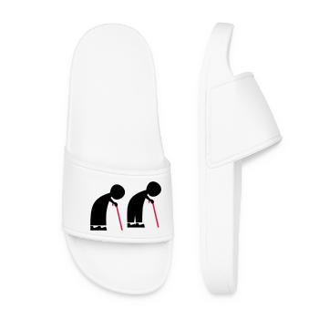 old people - Women’s Pool Sliders - white - Front