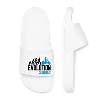 moteur évolution scooter électrique clipart elek - Claquettes Femme - blanc - Devant