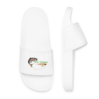 fly fishing - Women’s Pool Sliders - white - Front