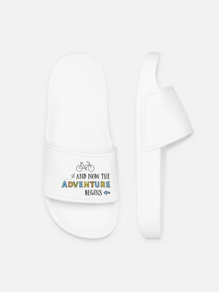 Drôles de proverbes pour les cyclistes - Claquettes Femme - blanc