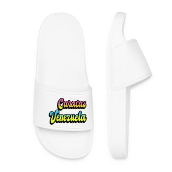 Caracas Venezuela Design - Women’s Pool Sliders - white - Front